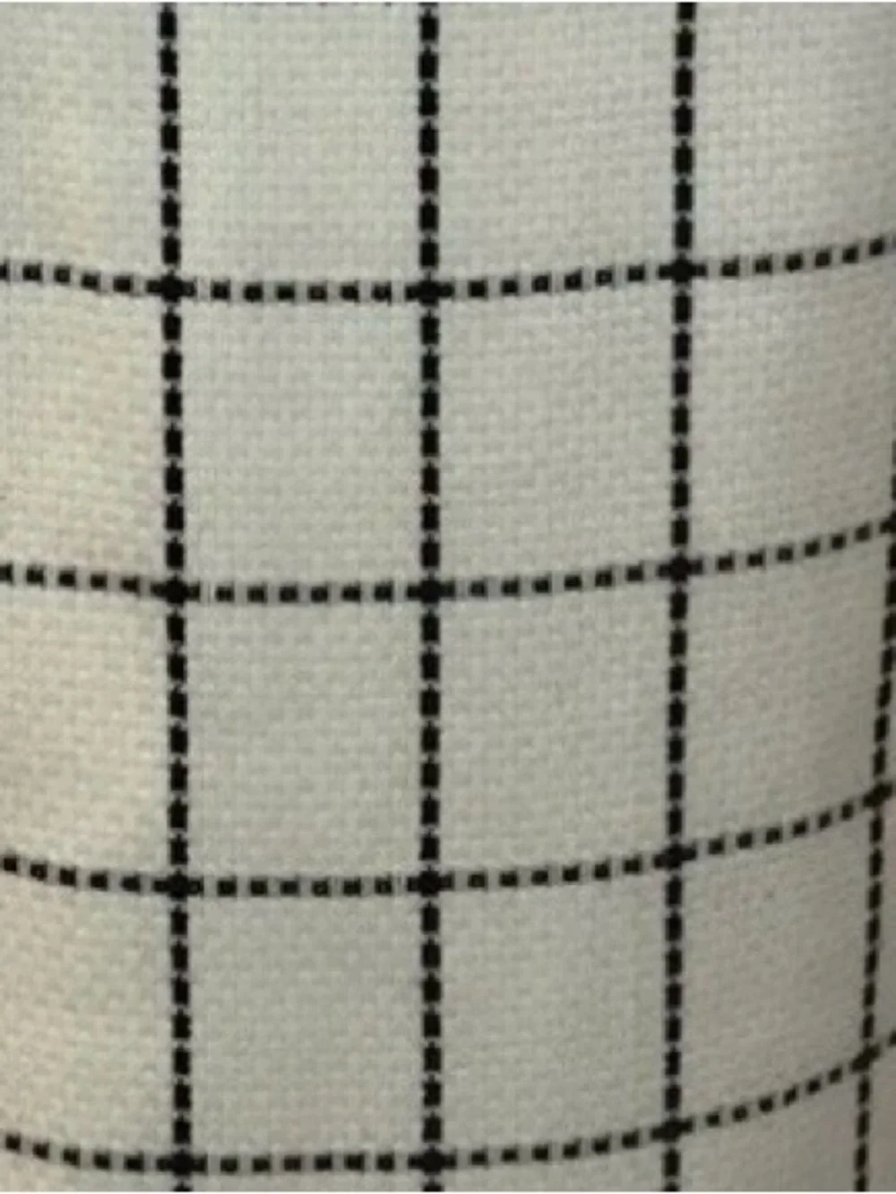 Sanctuary tweed sleevless long window pane vest size small cream/ black color - Picture 7 of 9